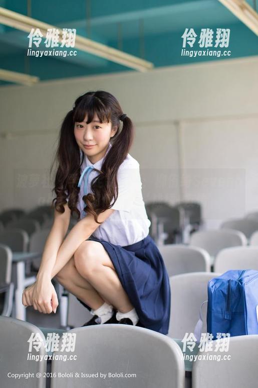 波萝社 - 学姐定制写真：柳侑绮Sevenbaby教你如何拿下‘成绩+友情’